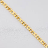 Cadena Cubana 4.5g / 24 in / 3.05mm Oro Amarillo 18K