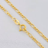 Cadena Fígaro 3.15g / 20 in / 2.4mm Oro Amarillo 18K
