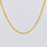 Franco Chain Diamond Cut 13.55g / 20 in / 2.15mm Two-Tone Yellow White 18K Gold