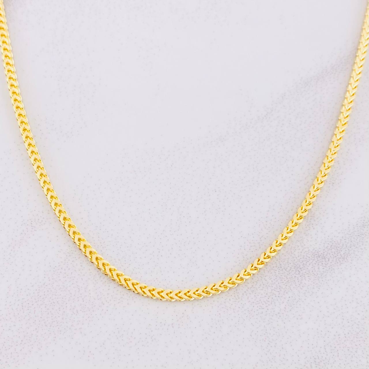 Cadena Franco 17g / 24 in / 1.85mm Oro Amarillo  18K