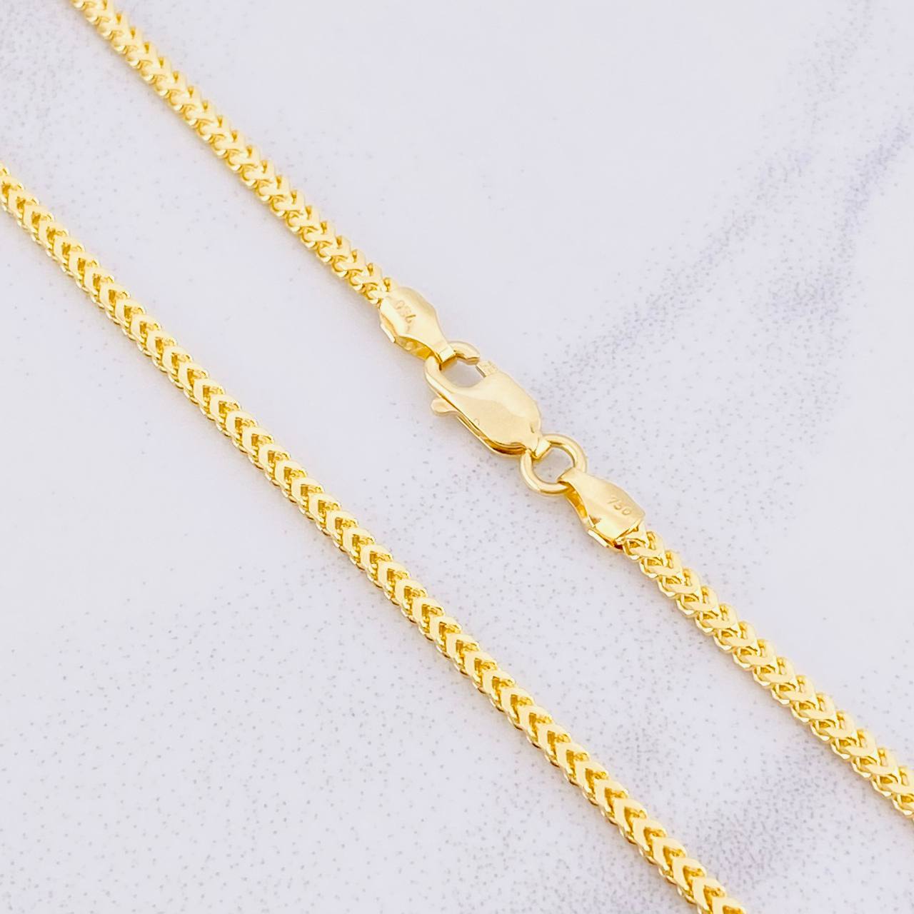 Cadena Franco 17g / 24 in / 1.85mm Oro Amarillo  18K
