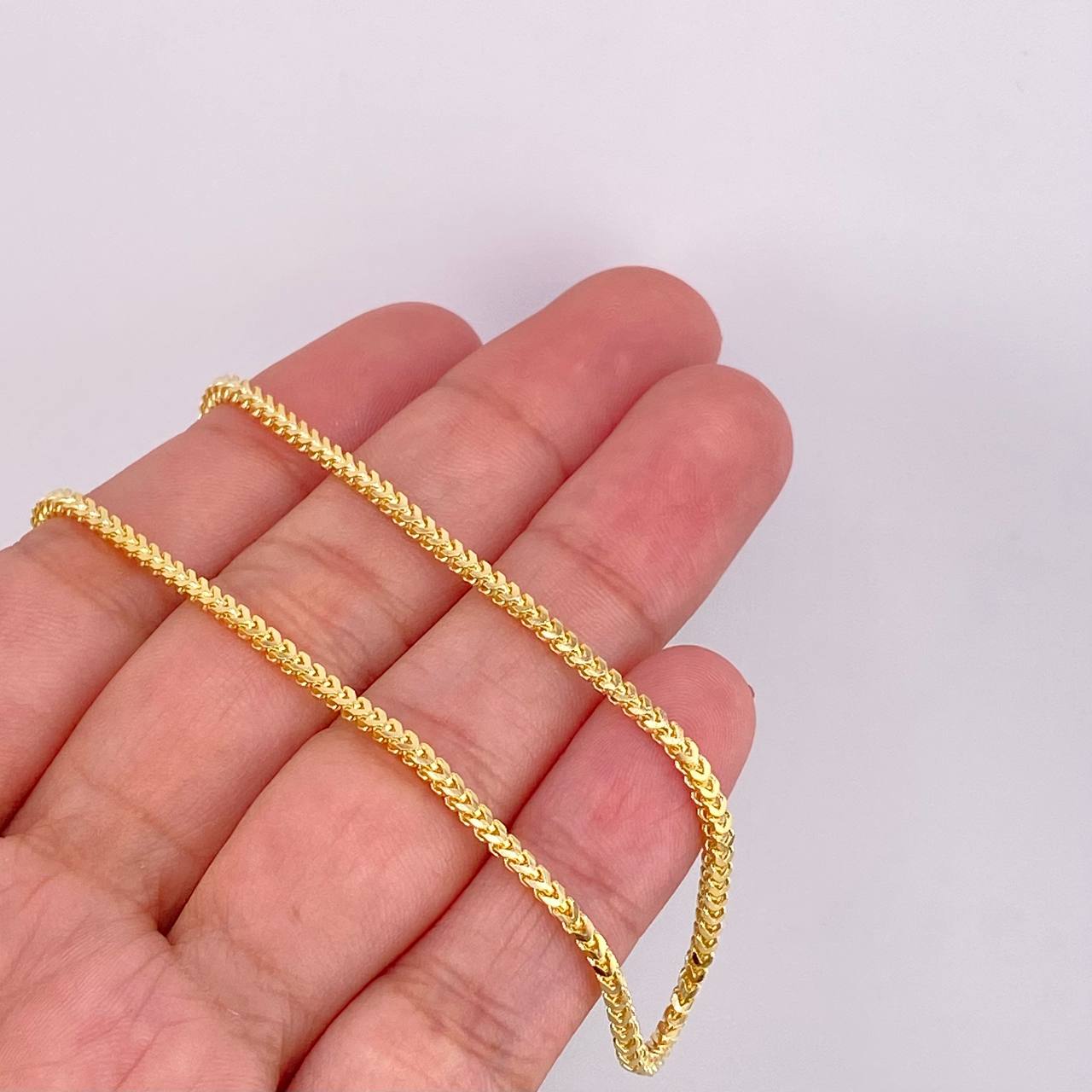 Cadena Franco 17g / 24 in / 1.85mm Oro Amarillo  18K