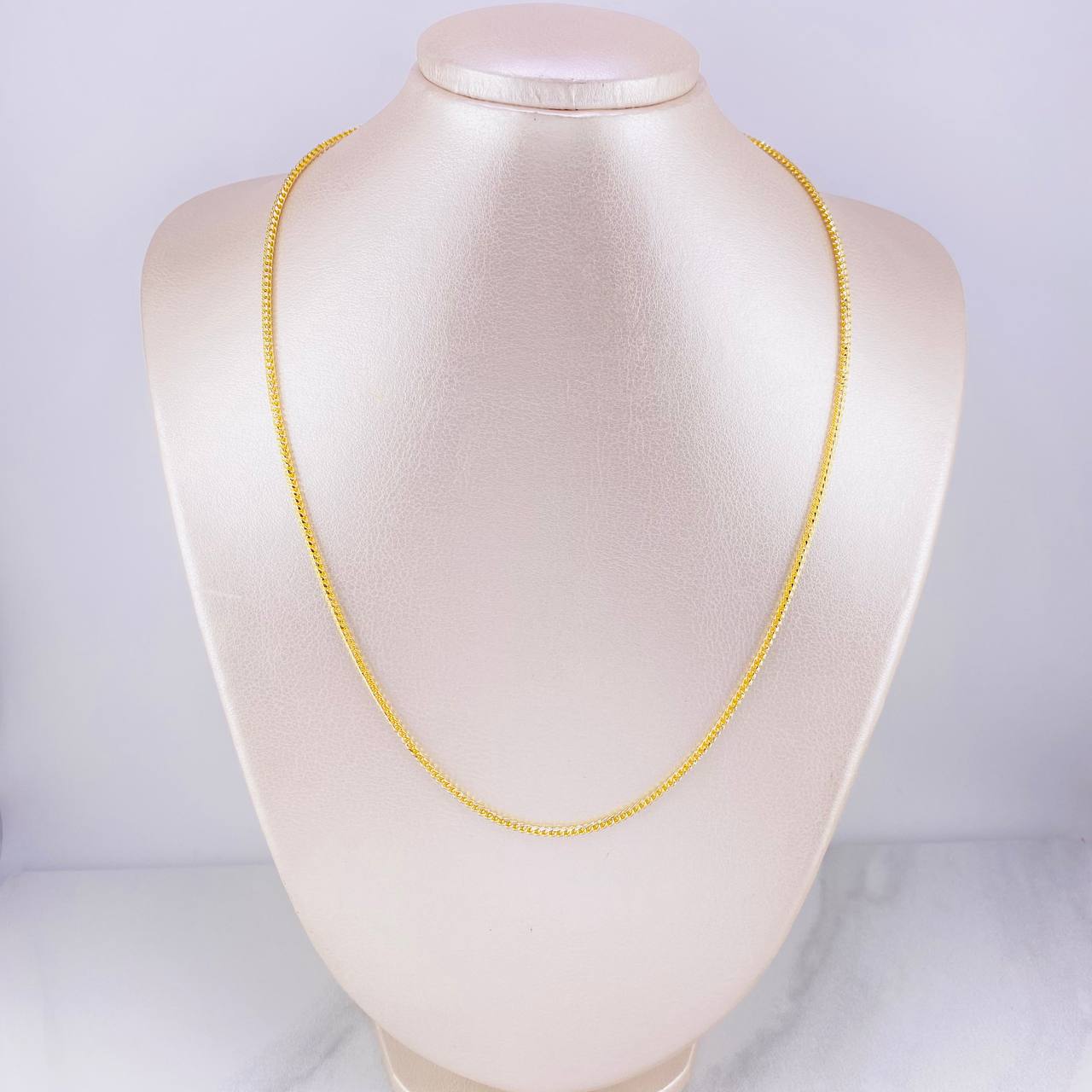 Franco Chain Diamond Cut 13.55g / 20 in / 2.15mm Two-Tone Yellow White 18K Gold