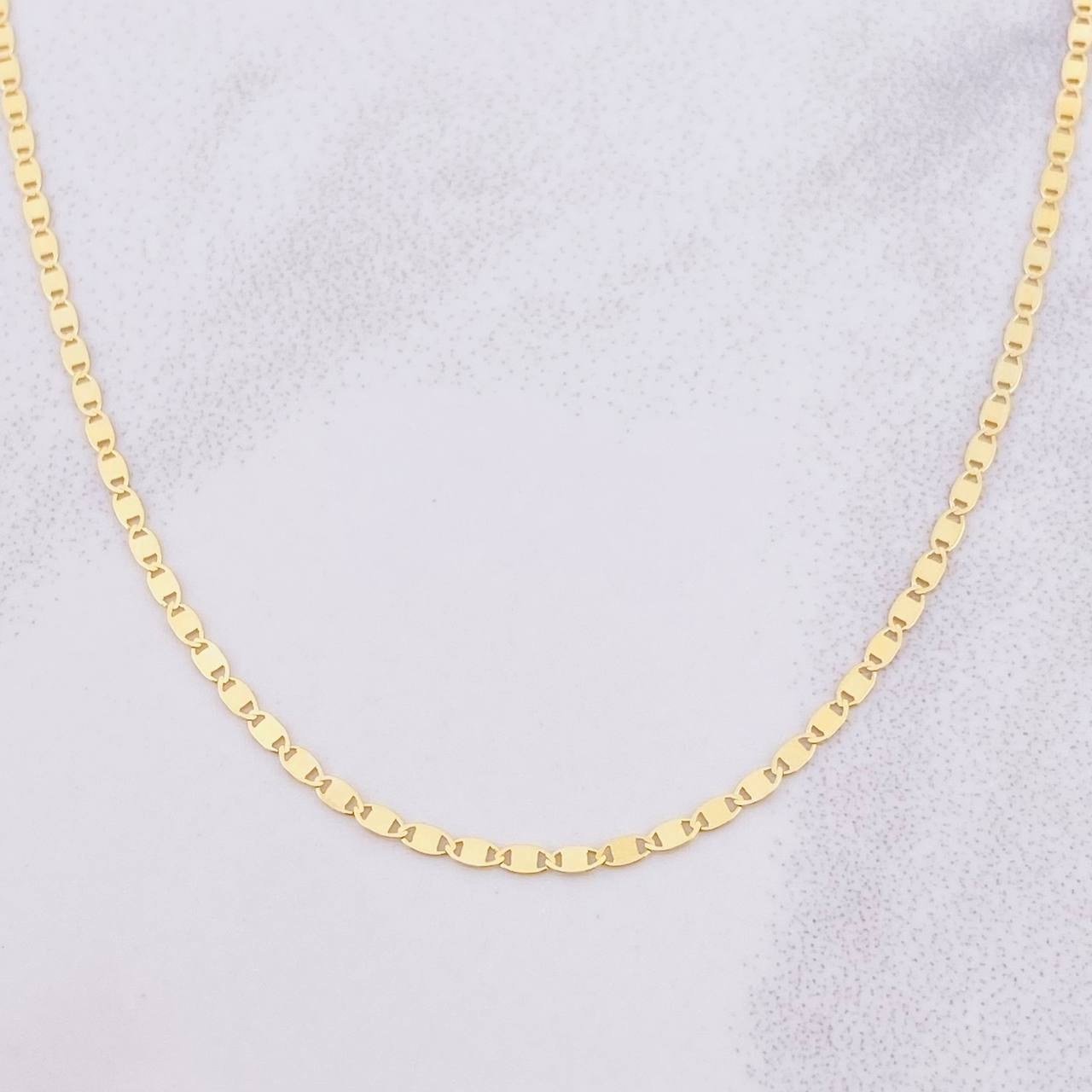 Flat Anchor Chain 1.95g / 18 in / 1.57mm 18K Yellow Gold