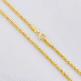 Rope Chain 2.15g / 24 in / 1.7mm Yellow Gold 18K
