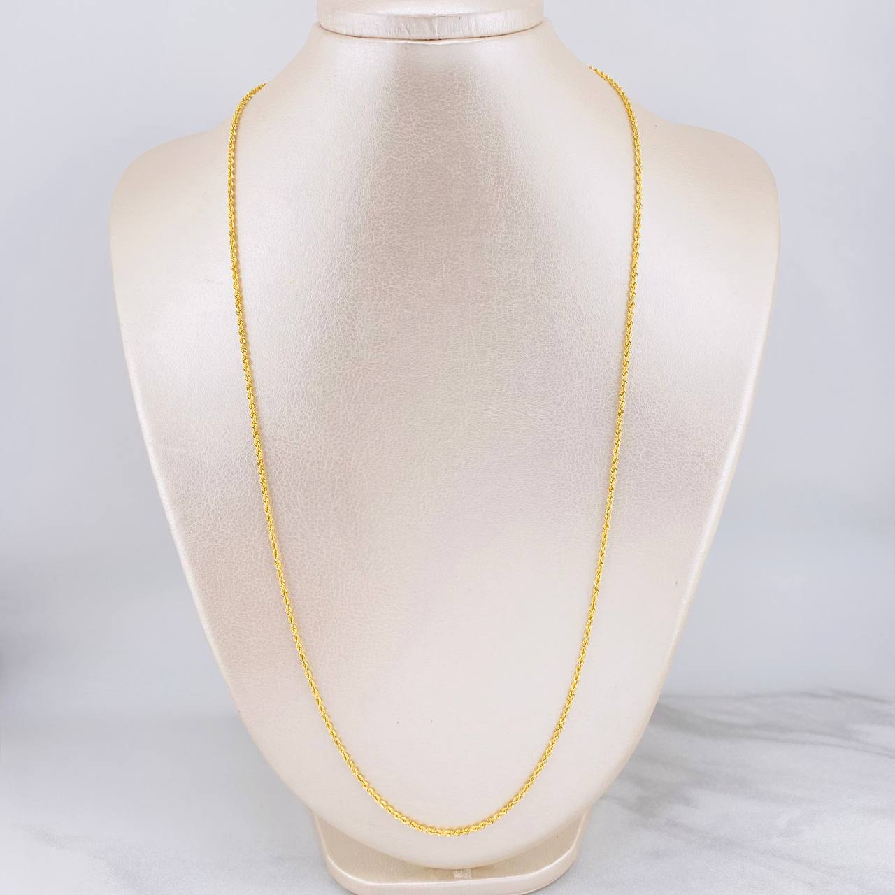 Cadena Lazo 3.85g / 24 in / 2.2mm Oro Amarillo 18K