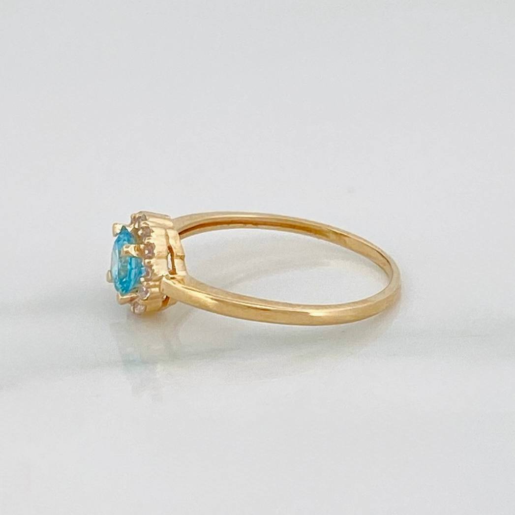 Anillo Halo 1.85 g / T7 Oro Amarillo 18K