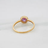 Anillo Halo 1.95 g / T7 Oro Amarillo 18K