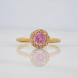 Anillo Halo 2 g / T6 3/4 Oro Amarillo 18K