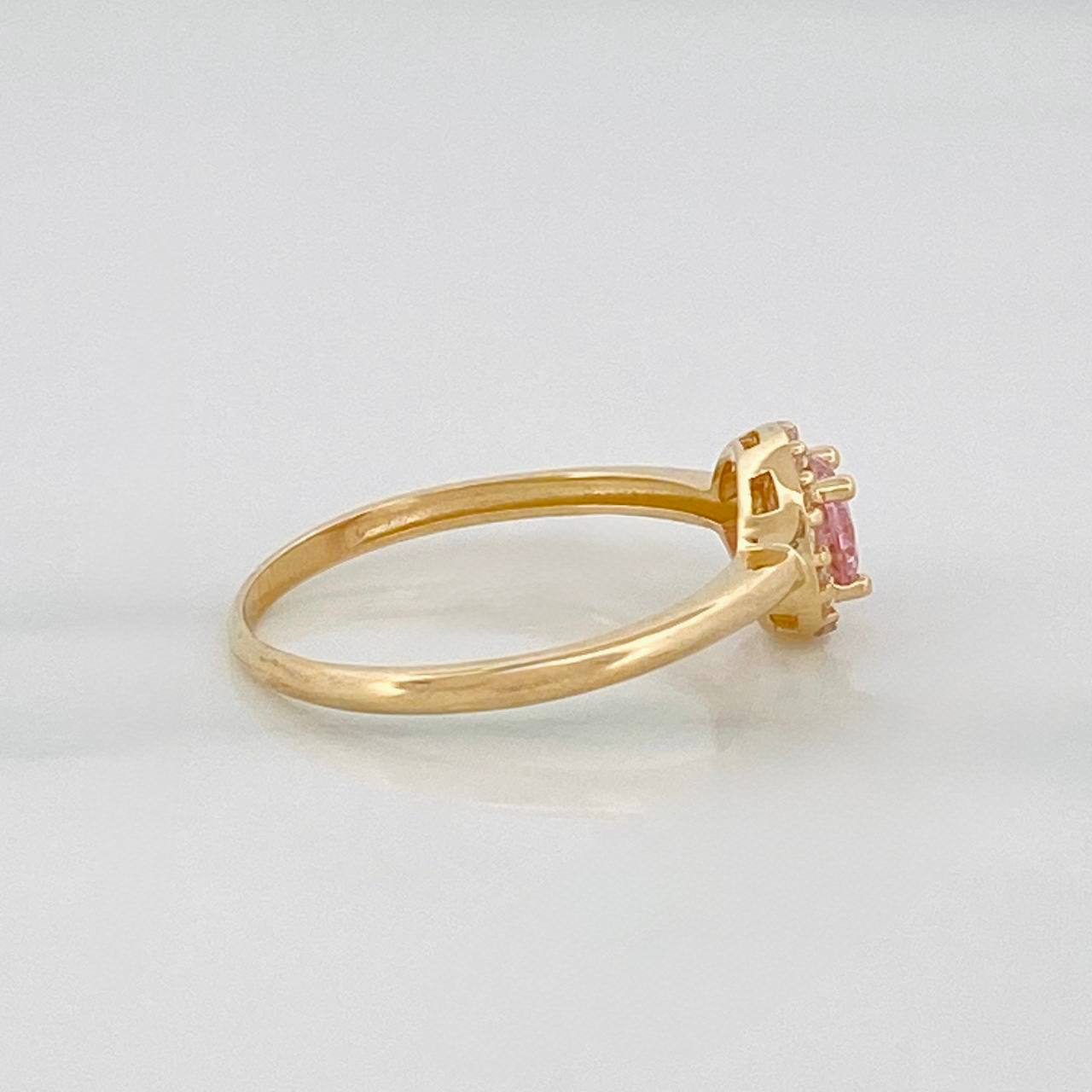 Anillo Halo 2 g / T6 3/4 Oro Amarillo 18K