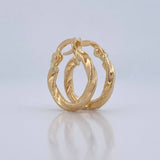 Hoop Earrings Nile 1gr / 0.6in / 18K Gold $