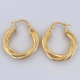 Hoop Earrings 3.65gr / 2.5cm / 18K Gold $