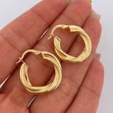 Hoop Earrings 3.65gr / 2.5cm / 18K Gold $