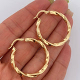 Hoop Earrings Mai 3.6gr / 3.3cm / 18K Gold $