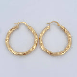 Hoop Earrings Mai 3.6gr / 3.3cm / 18K Gold $