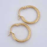 Hoop Earrings Lore 1.15gr / 0.7in / 18K Gold $