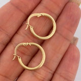 Hoop Earrings Lore 1.15gr / 0.7in / 18K Gold $