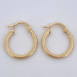 Hoop Earrings Lore 1.15gr / 0.7in / 18K Gold $