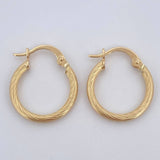 Hoop Earrings Lore 1.15gr / 0.7in / 18K Gold $