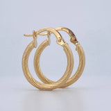 Hoop Earrings Lore 1.15gr / 0.7in / 18K Gold $