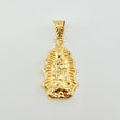 Dije Virgen Guadalupe Silueta Rallado 0.55gr / 1/2 in / Oro Amarillo 18K *