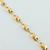 Pulso Rustico Corona 4.15gr / 7 3/4 in / 4.9mm Oro Amarillo 18K