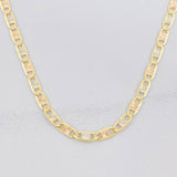 Flat Anchor Chain 7.4g / 18 in / 3.4mm 18K Three Golds