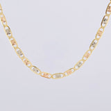 Flat Anchor Chain 7.4g / 18 in / 3.4mm 18K Three Golds