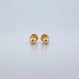Stud Earrings Bead 0.4gr / 4mm Polished 18K Yellow Gold $
