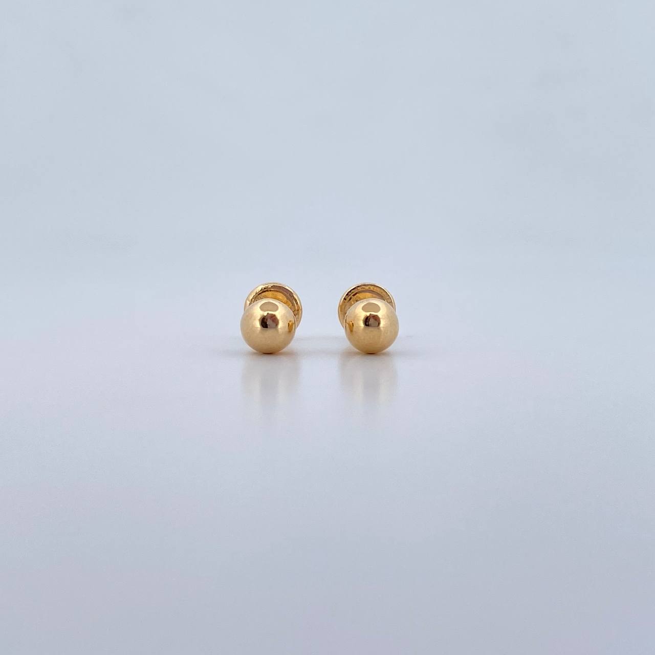 Topos Bola 0.45gr / 5mm Lisa Oro Amarillo 18K $