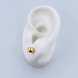 Stud Earrings Bead 0.7gr / 7mm Polished 18K Yellow Gold $