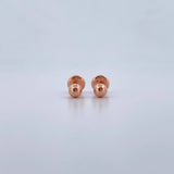 Topos Bola Lisa 0.5gr / 4mm Oro Rosa 18K %