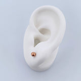 Topos Bola Lisa 0.5gr / 4mm Oro Rosa 18K %