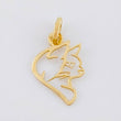 Dije Silueta De Zorro 0.3 g / 3/4 in Oro Amarillo 18K