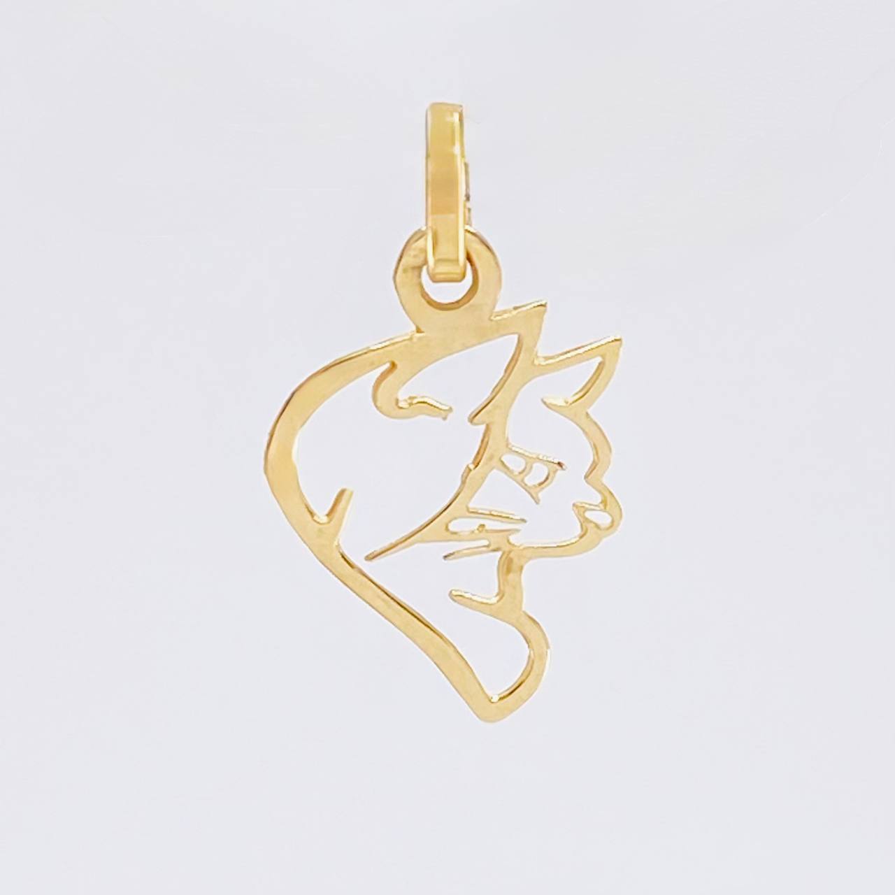 Dije Silueta De Zorro 0.3 g / 3/4 in Oro Amarillo 18K