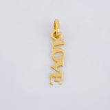 Dije Love 0.25 g / 3/4 in Oro Amarillo 18K