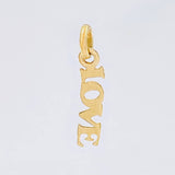 Dije Love 0.25 g / 3/4 in Oro Amarillo 18K