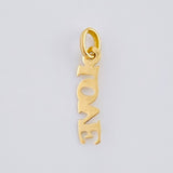 Dije Love 0.25 g / 3/4 in Oro Amarillo 18K