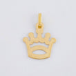 Dije Corona 0.55 g / 3/4 in Oro Amarillo 18K