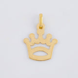 Dije Corona 0.55 g / 3/4 in Oro Amarillo 18K
