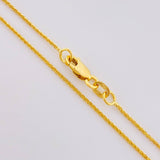 Cadena Franco 2 g / 17 3/4 in / 0.85 mm Oro Amarillo 18K