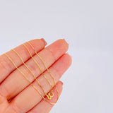 Cadena Veneciana 1.15 g / 17 3/4 in / 0.6 mm Oro Amarillo 18K