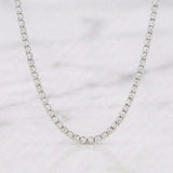 Cadena Tenis Diamantes 4,24 Qts 4.75 g / 15 in / 1.9 mm Oro Blanco 18K