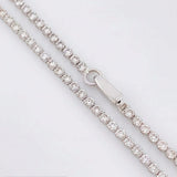 Cadena Tenis Diamantes 4,24 Qts 4.75 g / 15 in / 1.9 mm Oro Blanco 18K