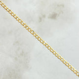 Tobillera Cubana 2.4gr / 9 3/4 in / Oro Amarillo +1 18K !