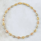 Pulso GC 3.45gr / 21cm / 4.2mm Liso Tres Oros 18K