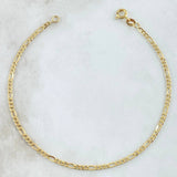Figaro Anklet 1.7gr / 23cm / 2.4mm Yellow Gold +1 18K *