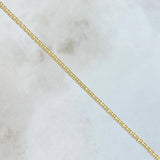 Tobillera China 1.4gr / 23cm / 1.5mm Oro Amarillo +1 18K *