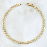 Pulso Cubano 2.9gr / 21cm / 4mm Oro Amarillo +1 18K