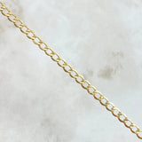 Pulso Cubano 2.9gr / 21cm / 4mm Oro Amarillo +1 18K
